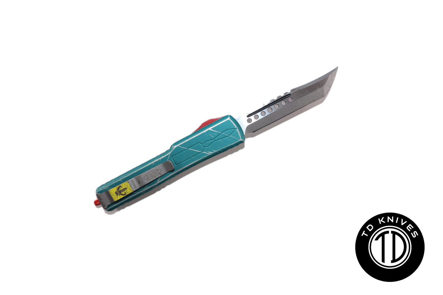MICROTECH - Signature Series UTX-70 Bounty Hunter with Apocalyptic Hellhound Blade. Model # 419-10BH