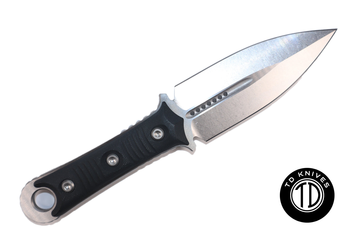 MICROTECH - SBD with Black G-10 Handle and Stonewashed Finish Blade. Model # 201-10