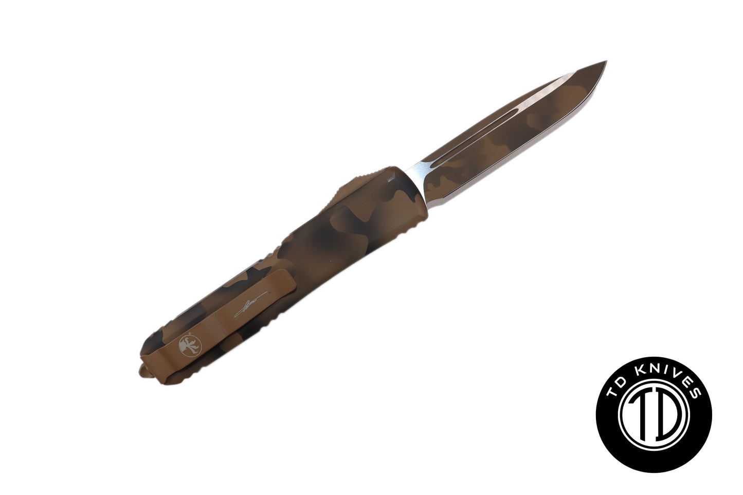 MICROTECH - Signature Series Ultratech Standard Edge in Coyote Camo.  Model # 121-1CCS