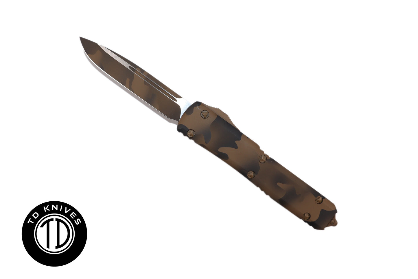 MICROTECH - Signature Series Ultratech Standard Edge in Coyote Camo.  Model # 121-1CCS