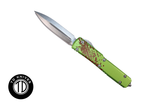 MICROTECH - Signature Series Ultratech Double Edge in Zombie with Stonewashed Finished Blade. Model # 122-10Z